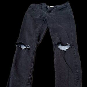 Free People Ripped Black Jeans - Women's Size 6 - Distressed Denim
